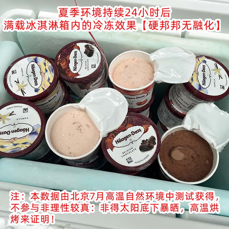 20升-22℃冰淇淋户外冷冻保温箱配送转运解决方案24小时箱内的冷冻效果1-南北川行 20升-22℃冰淇淋户外冷冻保温箱配送转运解决方案24小时箱内的冷冻效果1-南北川行